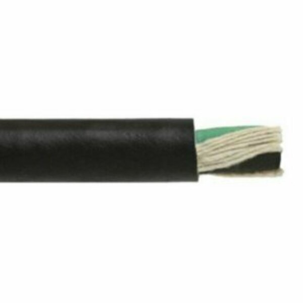 UL SJOOW Portable Cord, 18 AWG, 16 Strand, 3C, CPE, Black, Sold by the FT, Ascent, Mfr#: SJO1803OW-0/90CASC